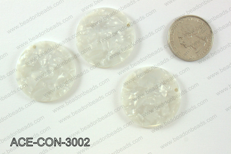 Acetate Coin Pendants 30mm ACE-CON-3002