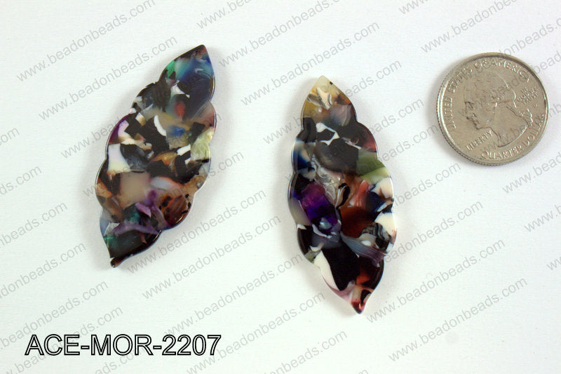 Acetate moroccan pendants 22x50mm ACE-MOR-2207