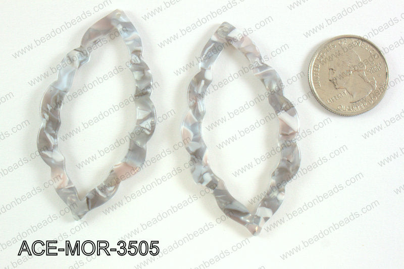 Acetate moroccan pendants 35x63mm ACE-MOR-3505