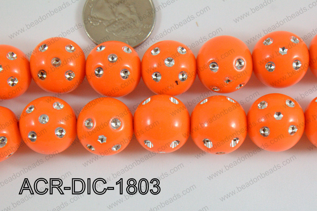 Acrylic Dice Round 18mm ACR-DIC-1803