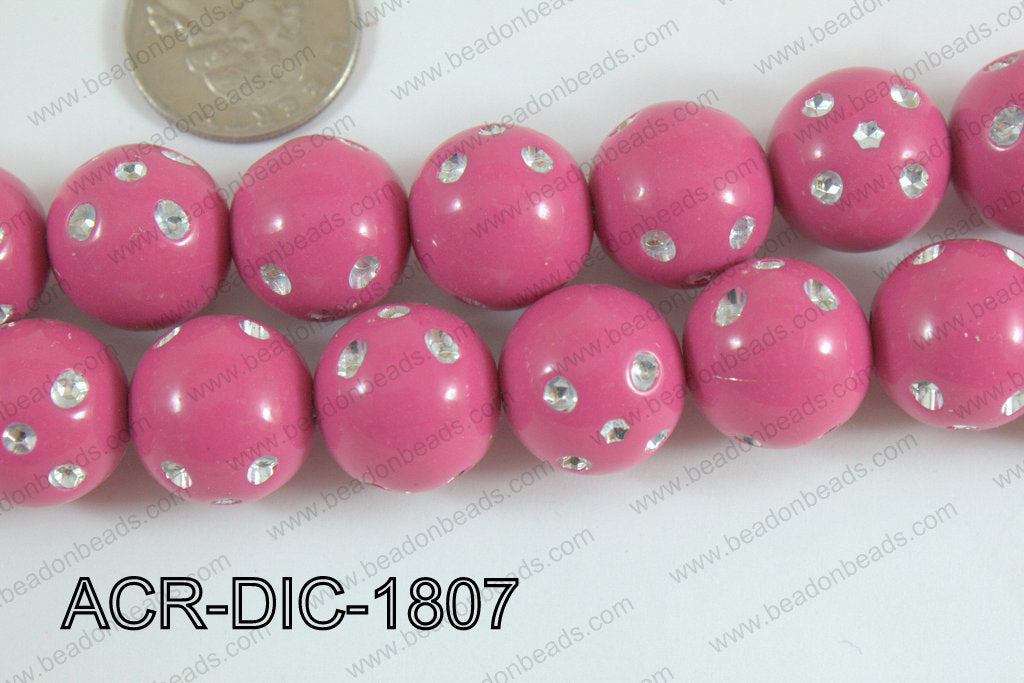 Acrylic Dice Round 18mm ACR-DIC-1807
