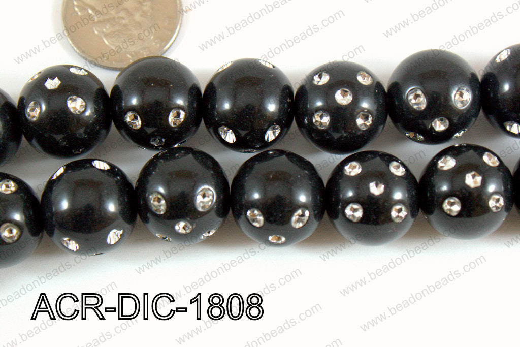 Acrylic Dice Round 18mm ACR-DIC-1808