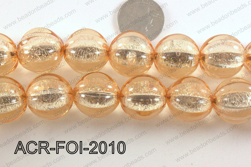 Acrylic Foil Round Champagne 20mm ACR-FOI-2010