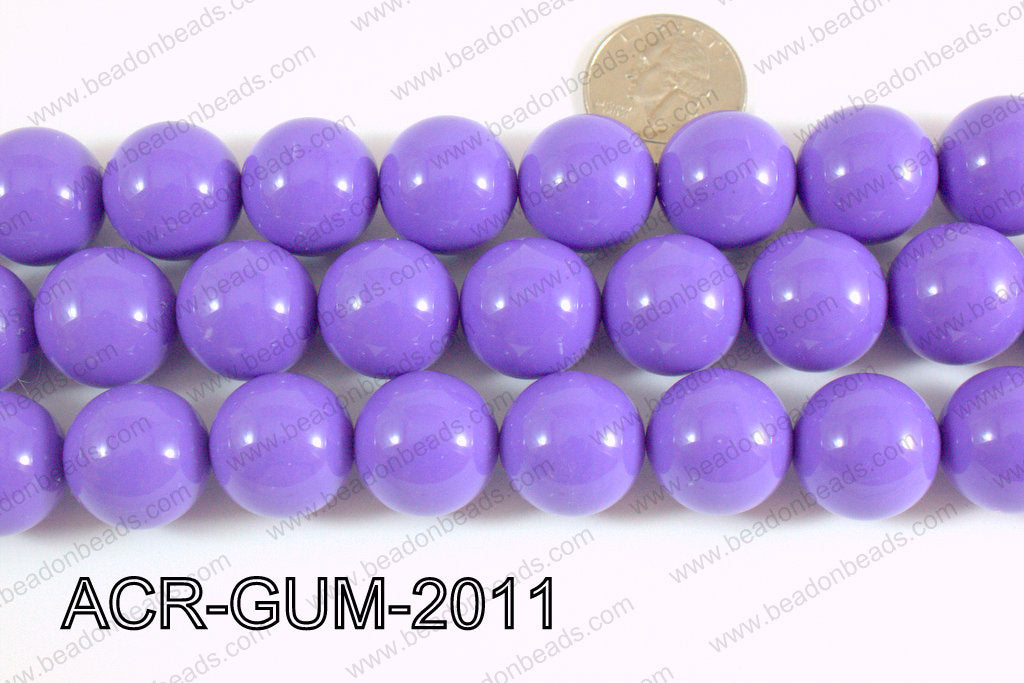 Acrylic Gumball beads Light purple 20mm ACR-GUM-2011