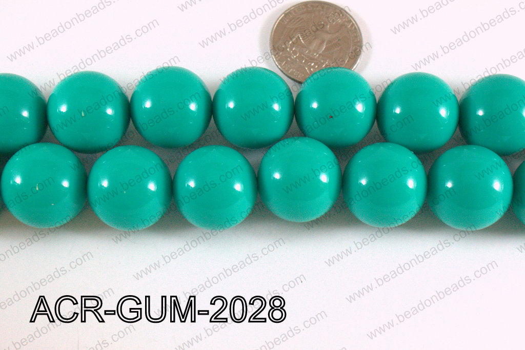 Acrylic Gum Ball Dark Green 20mm ACR-GUM-2028