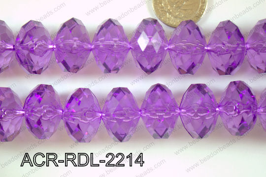 Acrylic Rondel 22mm ACR-RDL-2214