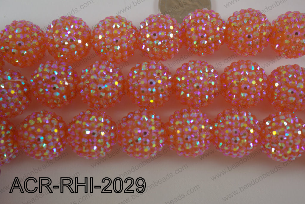 Acrylic Rhinestones Round 20mm pink ACR-RHI-2029