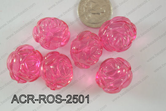 Acrylic Rose 500g Bag 25mm ACR-ROS-2501