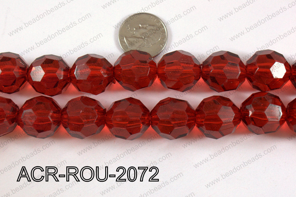 Acrylic Round curved cream 20mm ACR-ROU-2072