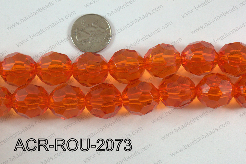 Acrylic Round faceted 20mm ACR-ROU-2073