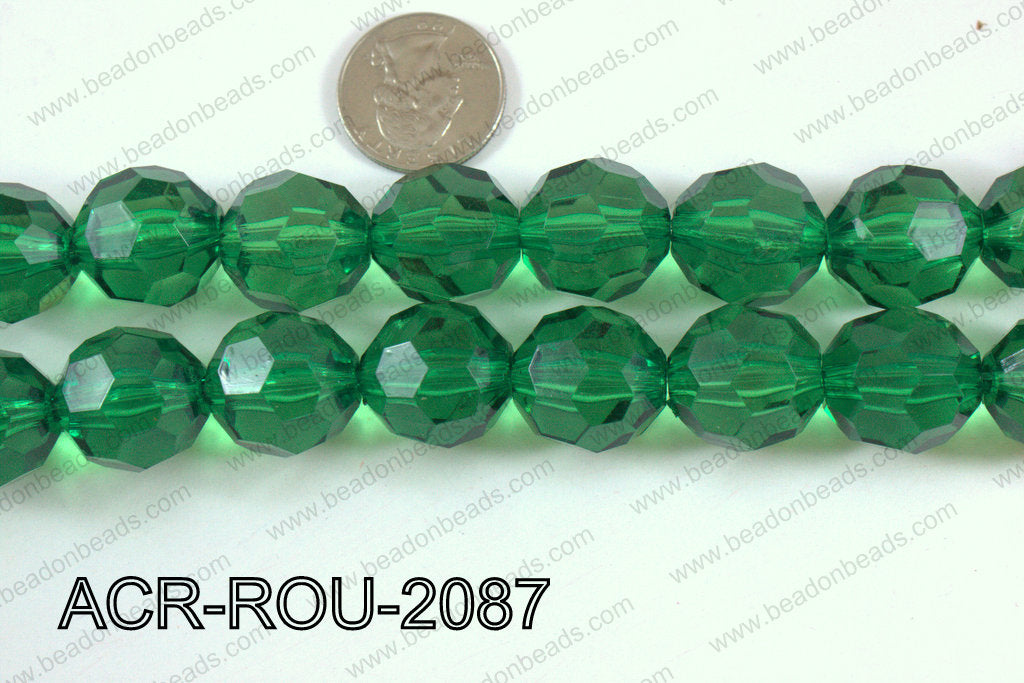 Acrylic Round faceted 20mm ACR-ROU-2087