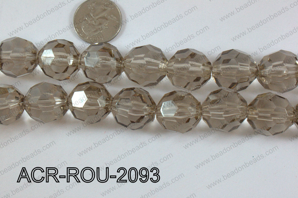 Acrylic Round faceted 20mm ACR-ROU-2093