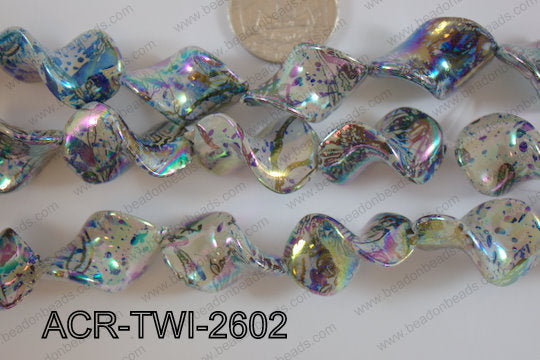 Acrylic Twisted 17x26mm ACR-TWI-2602