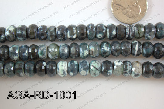 Agate Rondel 10mm AGA-RD-1001
