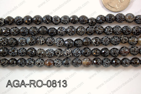 Black Agate Round 8mm AGA-RO-0813
