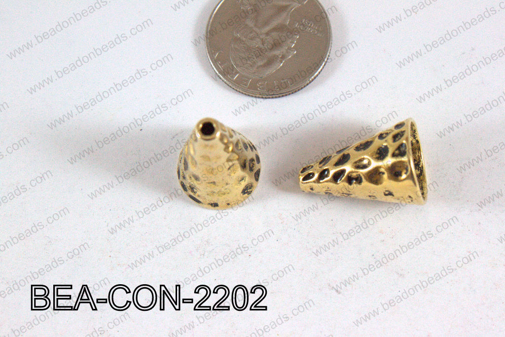 Bead Cap Cone Gold 22x16mm BEA-CON-2202