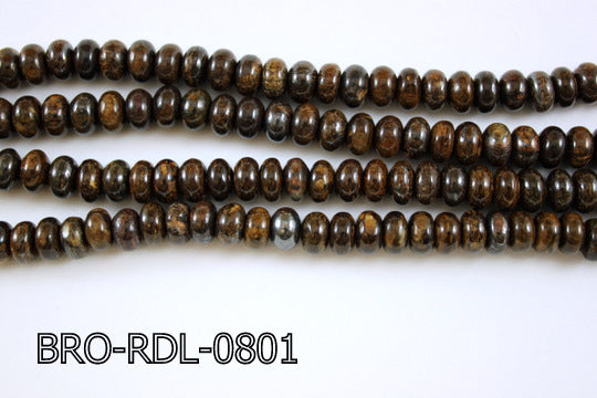 Bronzite Rondel 8mm BRO-RDL-0801