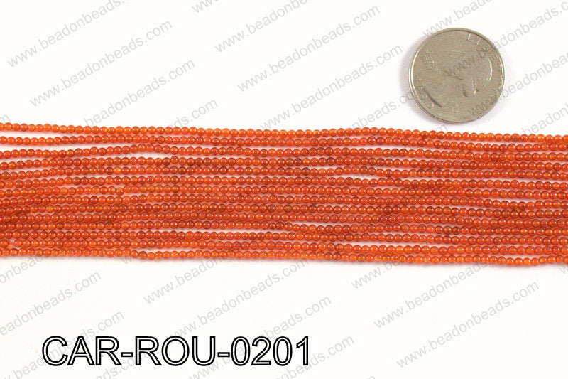 CARNELIAN ROUND 2mm CAR-ROU-0201