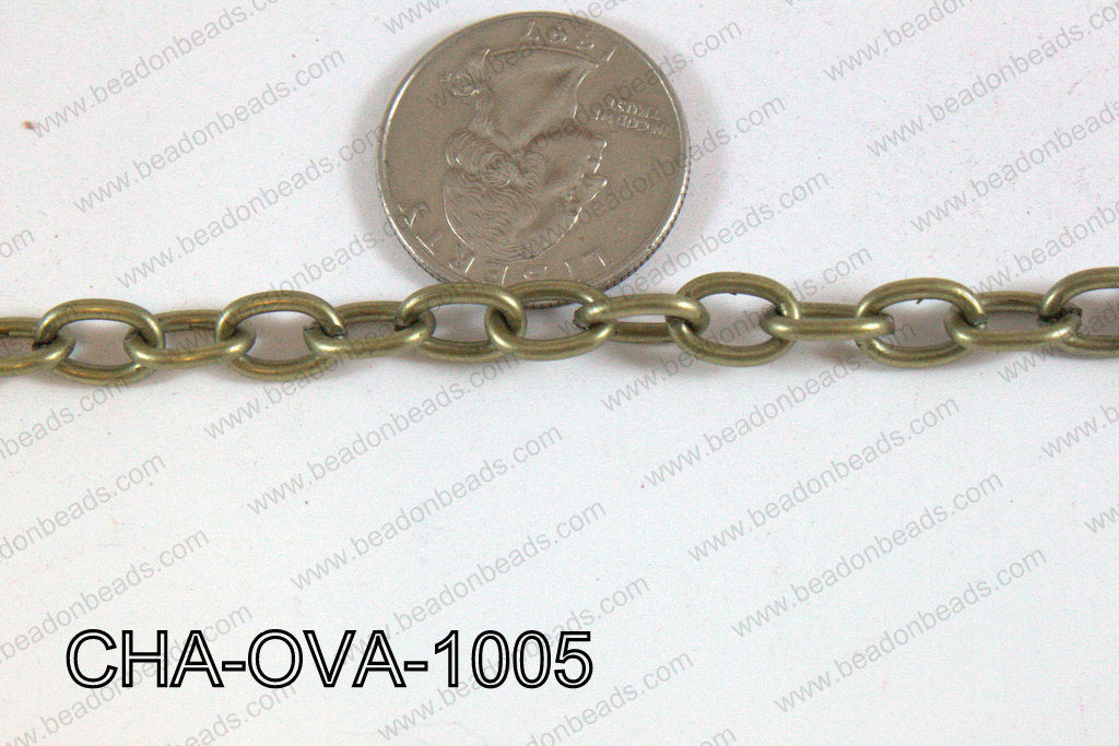 Oval Loop Chain Bronze 10x7mm CHA-OVA-1005