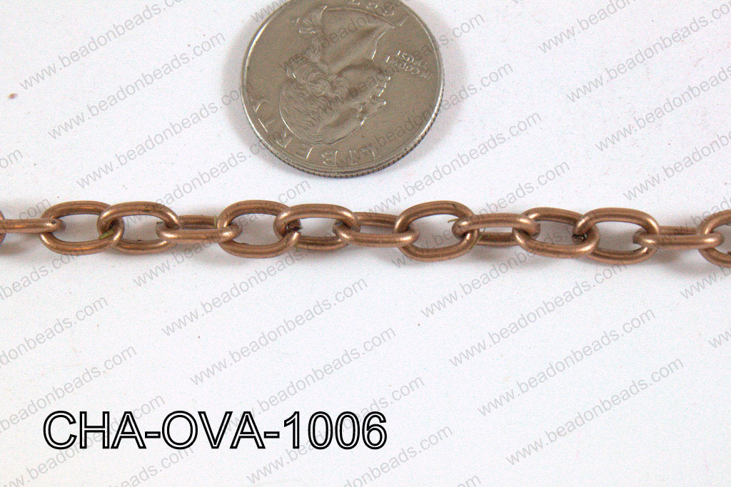 Oval Loop Chain Copper 10x7mm CHA-OVA-1006