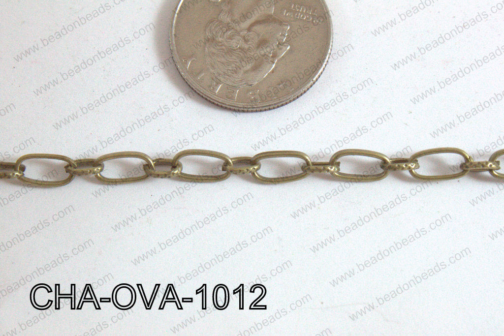 Oval Link Chain Bronze 10x5mm CHA-OVA-1012