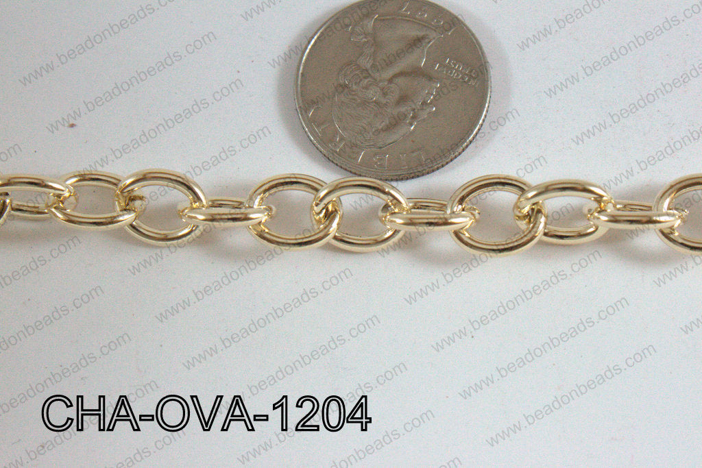Oval Loop Chain Rose Gold 10x12mm CHA-OVA-1204