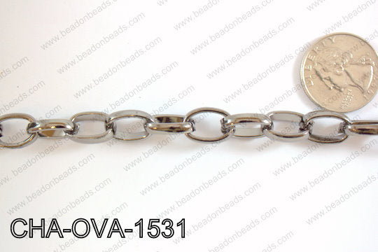 Chain Oval 15mm 32.8' CHA-OVA-1531