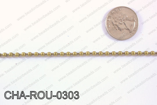 Ball Chain Round 3mm 131.2' CHA-ROU-0303