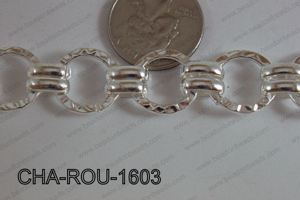 Decorative Round Chain Light Silver 16mm CHA-ROU-1603
