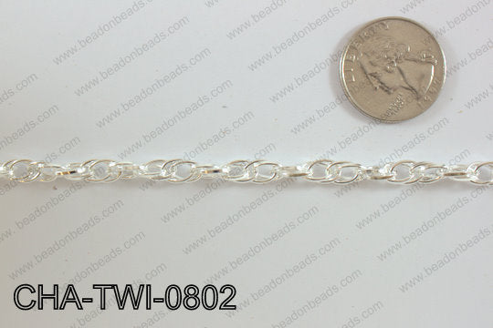 Chain Twisted 8mm 39.3' CHA-TWI-0802