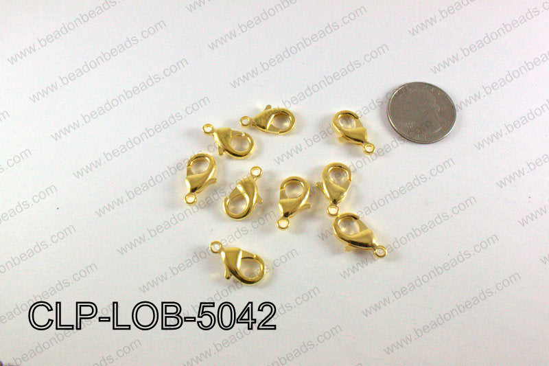 Lobster clasp 10x19mm, Gold CLP-LOB-5042