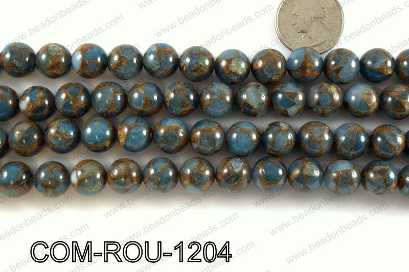 Composite Golden Quartz Round 12mm COM-ROU-1204