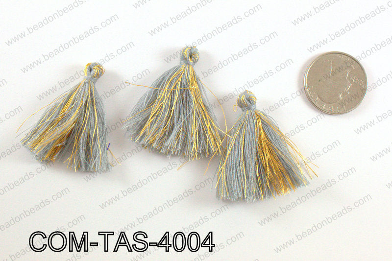 Thread tassels 38mm, GreyCOM-TAS-4004