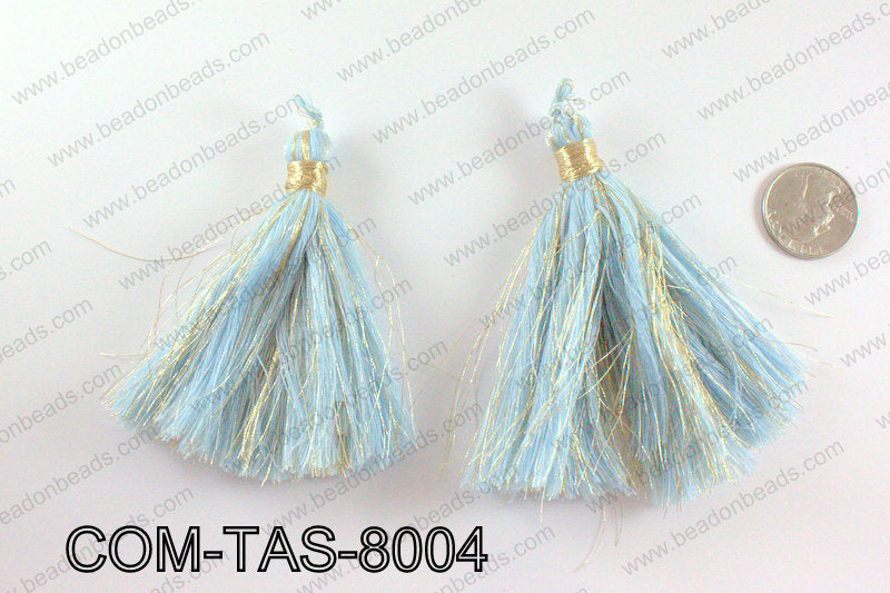 Thread tassels 90mm, Light blueCOM-TAS-8004