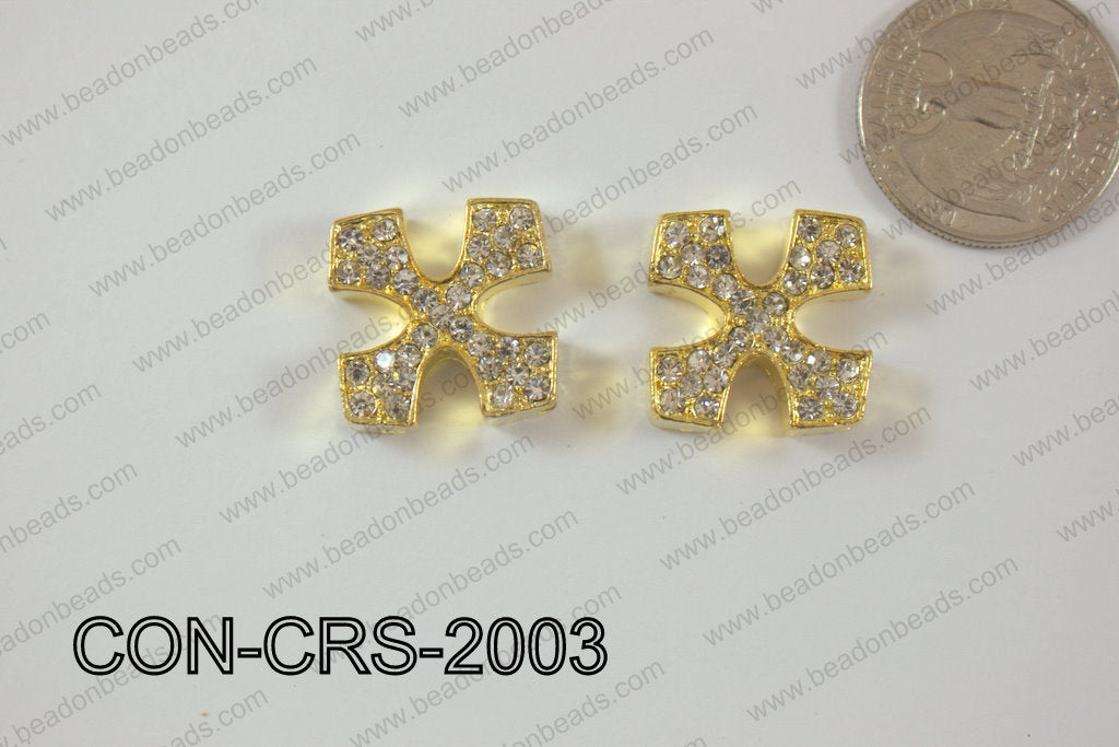 Sideway Cross 20mm Gold CON-CRS-2003
