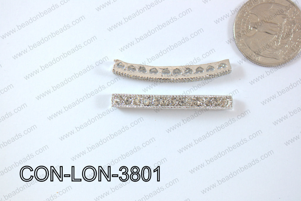 Sideway Bar 10 holes 38mm SilverCON-LON-3801