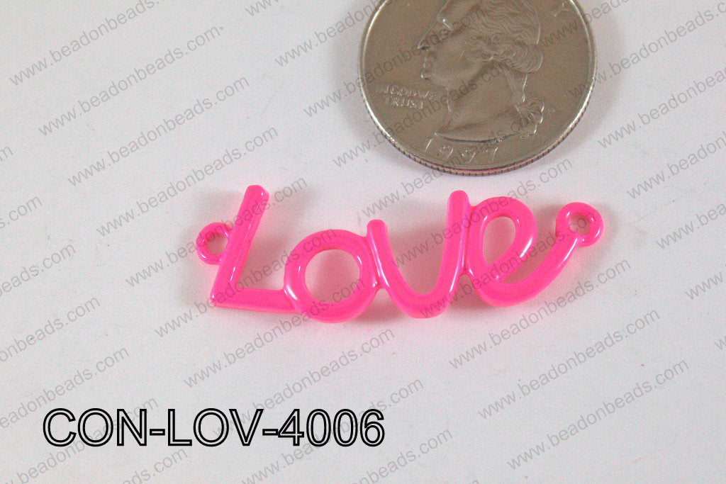 Love Connector Hot Pink 13x40mm CON-LOV-4006