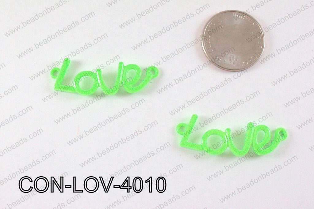 Love Connector Neongreen 12x40mm CON-LOV-4010