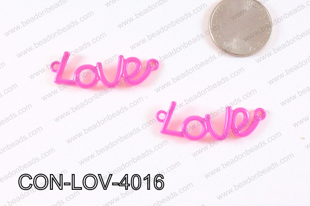 Love Connector Hot Pink 12x40mm CON-LOV-4016