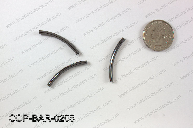 Gunmetal curved bar 2x35mm COP-BAR-0208