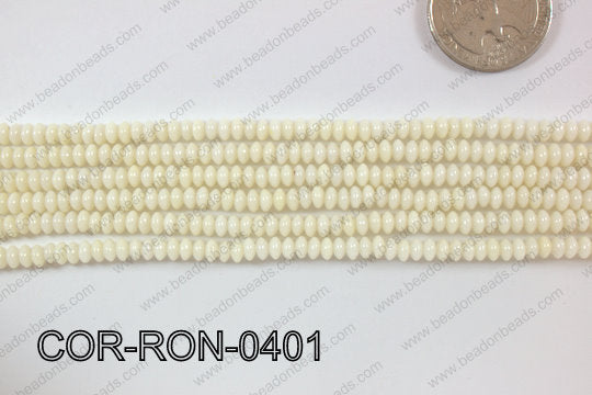 Coral Rondel 4mm COR-RON-0401