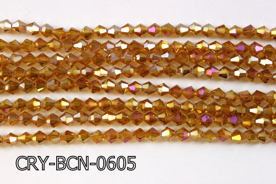 Angelic Crystal Faceted BiCone 6mm CRY-BCN-0605