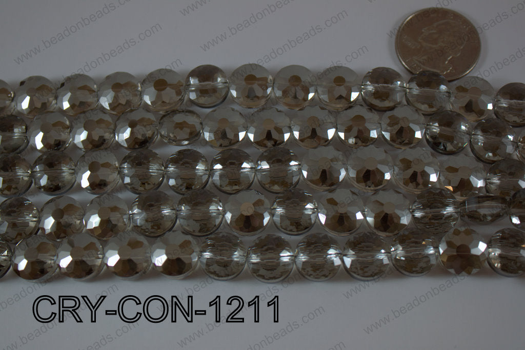 Angelic Crystal Coin Faceted 12mm CRY-CON-1211