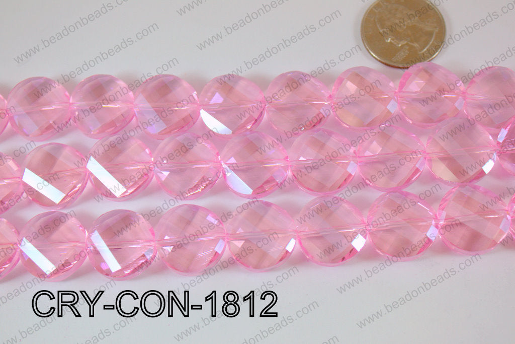 Angelic Crystals Twisted Coin 18mm CRY-CON-1812