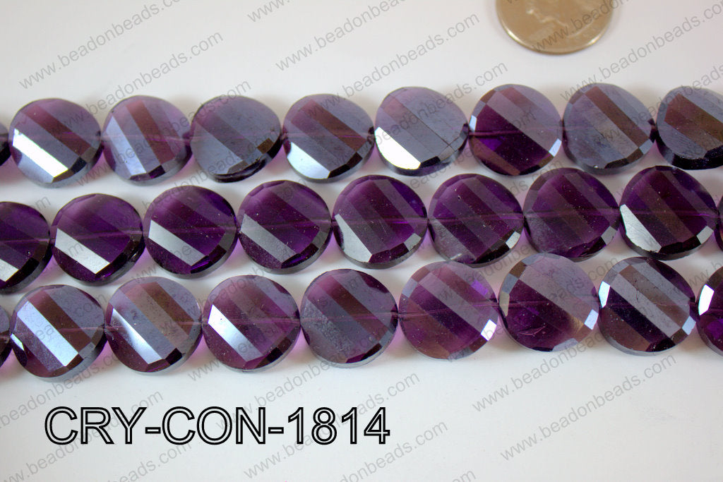 Angelic Crystals Twisted Coin 18mm CRY-CON-1814