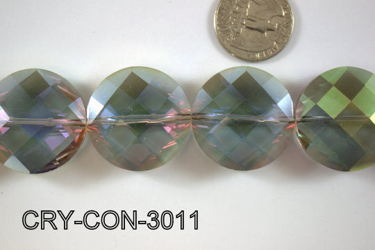 Angelic Crystal Coin 30mm CRY-CON-3011