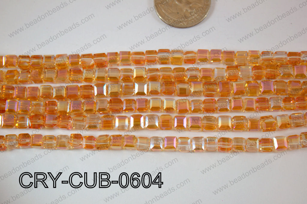 Angelic Crystals Cube 6mm CRY-CUB-0604