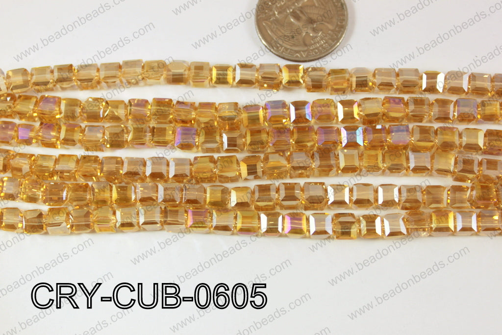 Angelic Crystals Cube 6mm CRY-CUB-0605