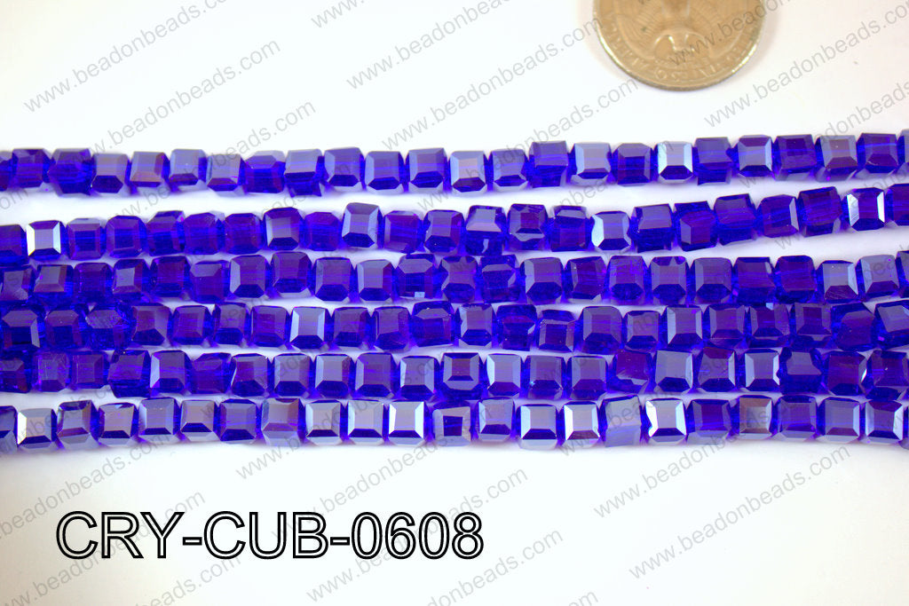Angelic Crystals Cube 6mm CRY-CUB-0608