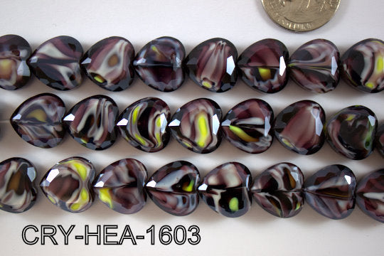 Angelic Crystal Heart 16x16mm CRY-HEA-1603